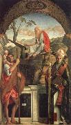 Saints Christopher,Jerome,and Louis Gentile Bellini